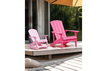 Trädgårdsstol Adirondack - Rosa, 75x88x88 cm - Utemöbler - Utestolar & fåtöljer - Solstol - Däckstol