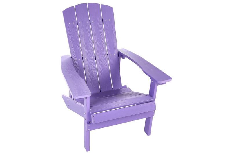 Trädgårdsstol Adirondack - Violett, 75x88x88 cm - Utemöbler - Utestolar & fåtöljer - Solstol - Däckstol