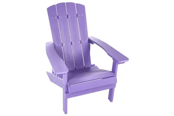 Trädgårdsstol Adirondack - Violett, 75x88x88 cm - Utemöbler - Utestolar & fåtöljer - Solstol - Däckstol
