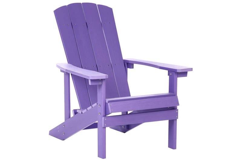 Trädgårdsstol Adirondack - Violett, 75x88x88 cm - Utemöbler - Utestolar & fåtöljer - Solstol - Däckstol