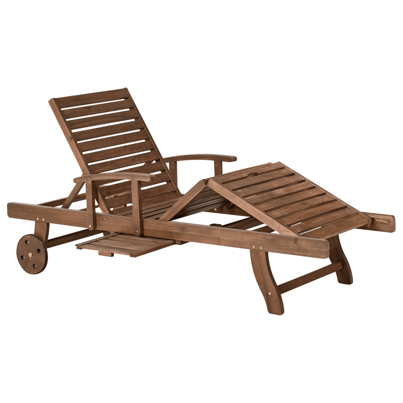 Solstol utomhus Amantea Akaciaträ - Brun - Utemöbler - Utestolar & fåtöljer - Solsängar & solvagnar