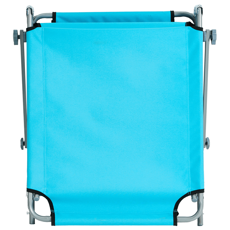 Solstol utomhus Foligno Stål - Blå/Silver - Utemöbler - Utestolar & fåtöljer - Solsängar & solvagnar