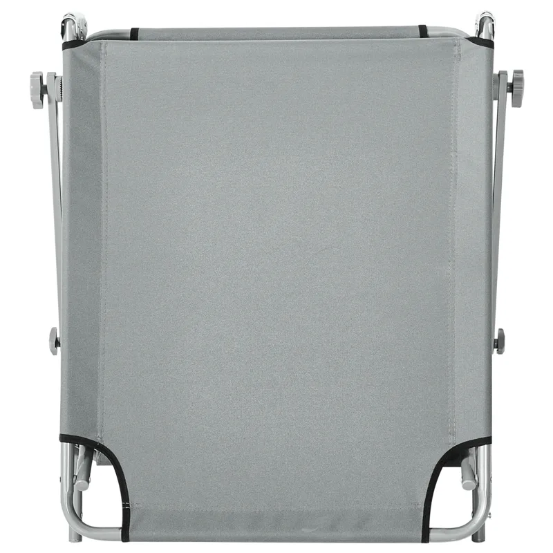 Solstol utomhus Foligno Stål - Grå/Silver - Utemöbler - Utestolar & fåtöljer - Solsängar & solvagnar