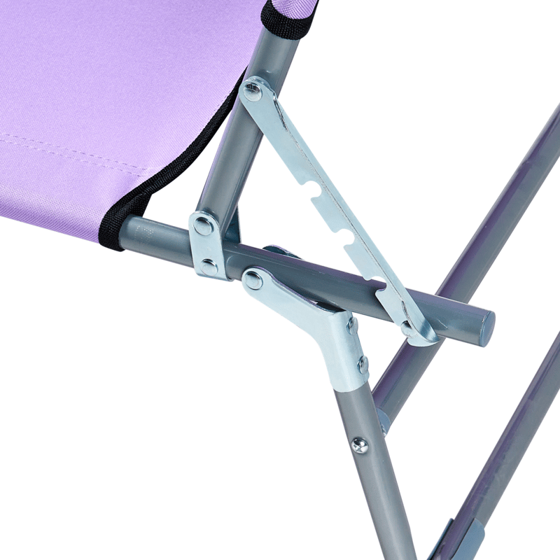 Solstol utomhus Foligno Stål - Violett/Silver - Utemöbler - Utestolar & fåtöljer - Solsängar & solvagnar