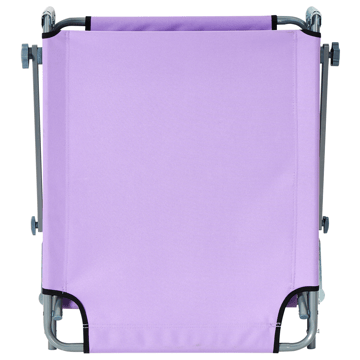 Solstol utomhus Foligno Stål - Violett/Silver - Utemöbler - Utestolar & fåtöljer - Solsängar & solvagnar