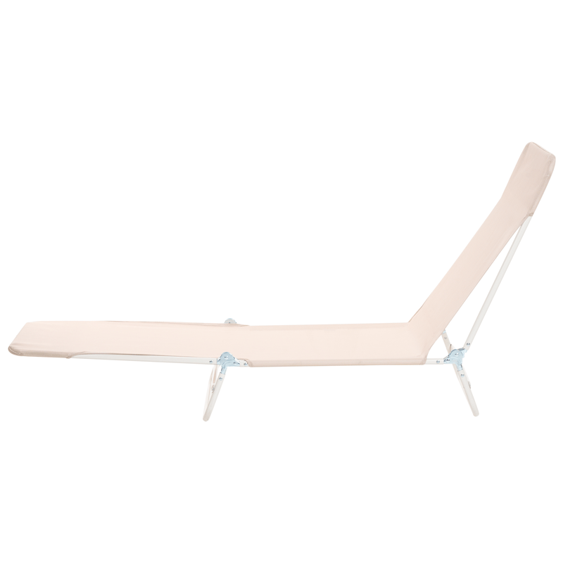 Solstol utomhus Kastoria - Beige/Vit - Utemöbler - Utestolar & fåtöljer - Solsängar & solvagnar