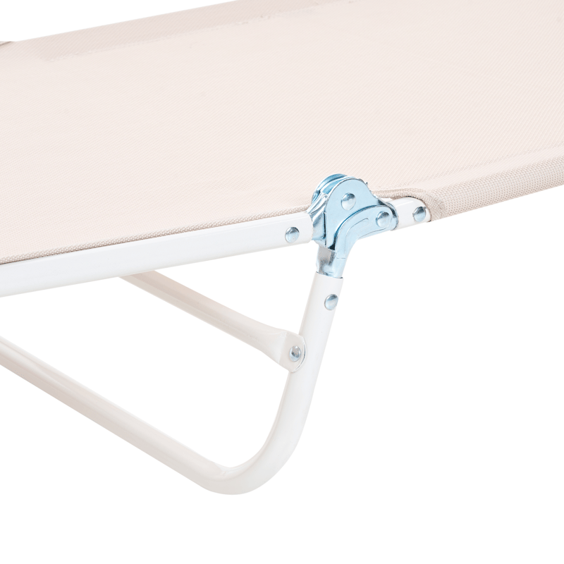 Solstol utomhus Kastoria - Beige/Vit - Utemöbler - Utestolar & fåtöljer - Solsängar & solvagnar