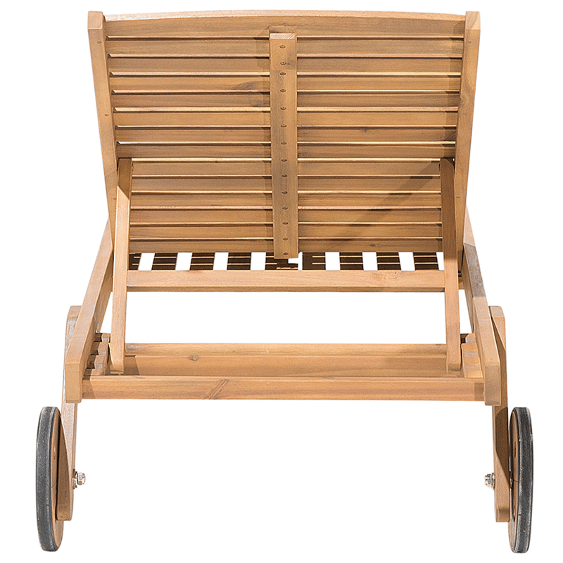 Solstol utomhus med Dyna Cesana Premium Akaciaträ - Brun/Beige - Utemöbler - Utestolar & fåtöljer - Solsängar & solvagnar