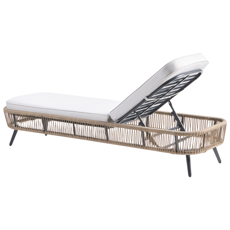 Solstol utomhus med Dyna Zeri Konstrotting - Beige - Utemöbler - Utestolar & fåtöljer - Solsängar & solvagnar