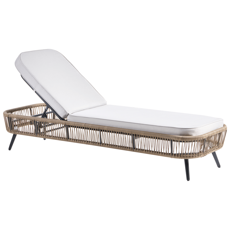 Solstol utomhus med Dyna Zeri Konstrotting, Beige