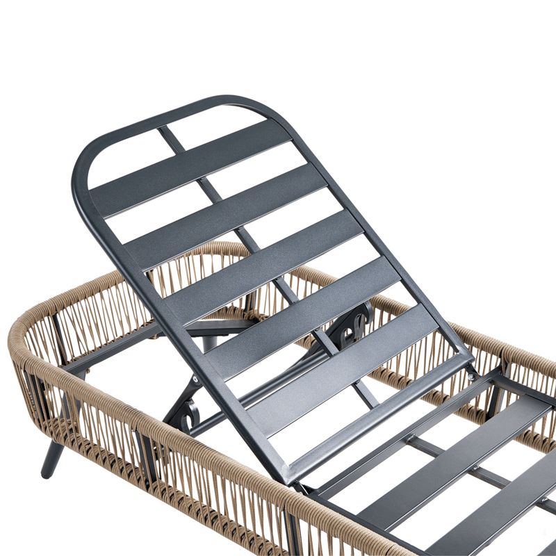 Solstol utomhus med Dyna Zeri Konstrotting - Beige - Utemöbler - Utestolar & fåtöljer - Solsängar & solvagnar