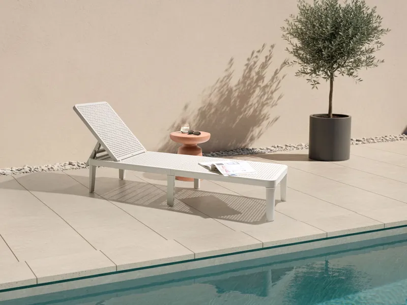 Solstol utomhus Ossimo, Grå