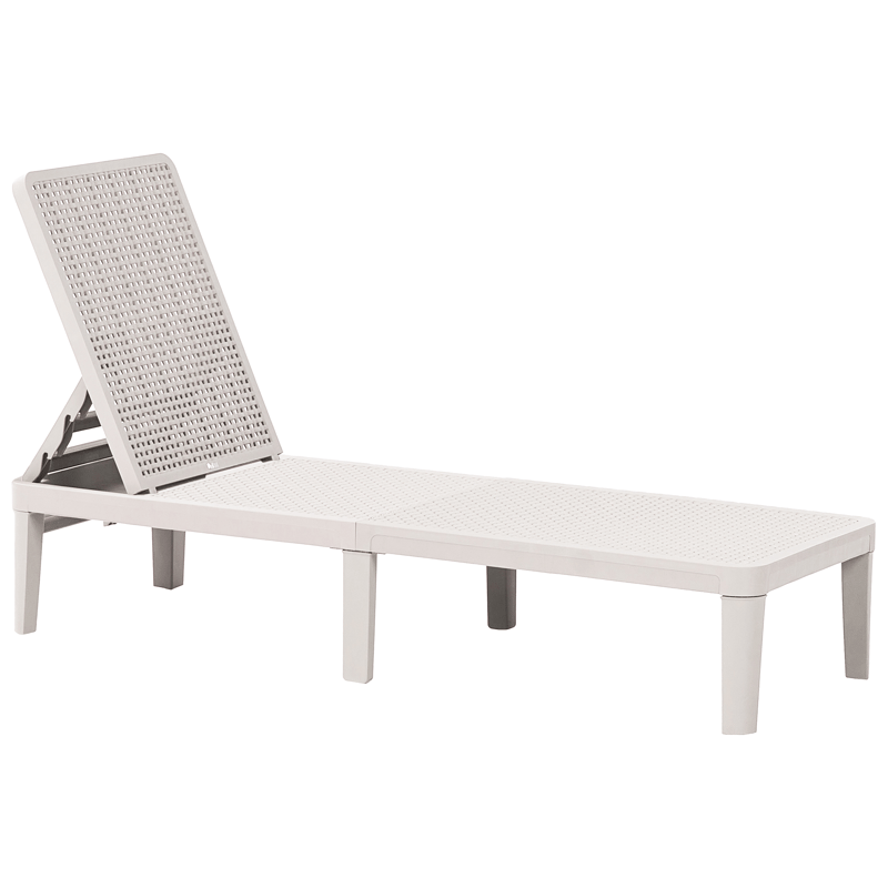 Solstol utomhus Ossimo - Grå - Utemöbler - Utestolar & fåtöljer - Solstol