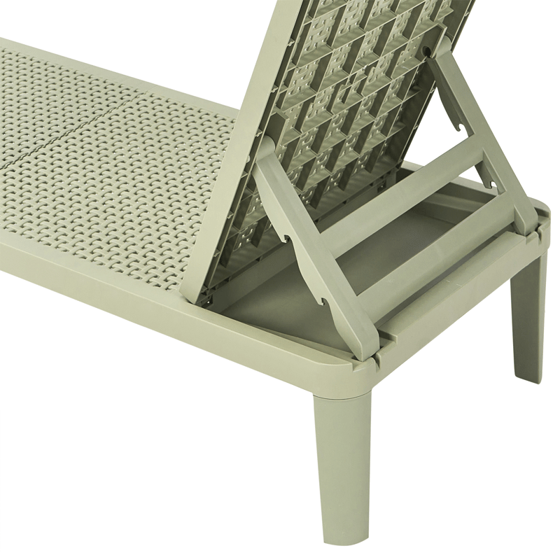 Solstol utomhus Ossimo - Grön - Utemöbler - Utestolar & fåtöljer - Solstol