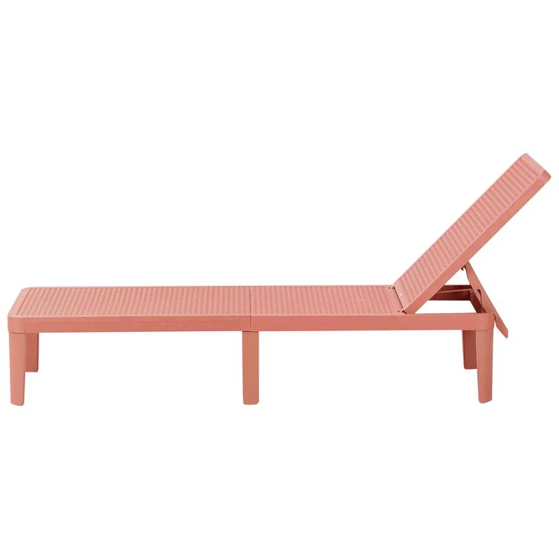 Solstol utomhus Ossimo - Röd - Utemöbler - Utestolar & fåtöljer - Solstol