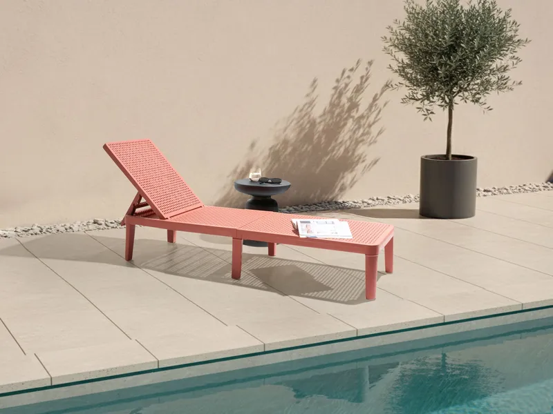 Solstol utomhus Ossimo, Röd