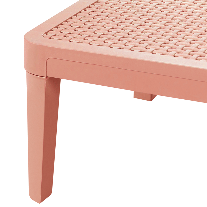 Solstol utomhus Ossimo - Röd - Utemöbler - Utestolar & fåtöljer - Solstol