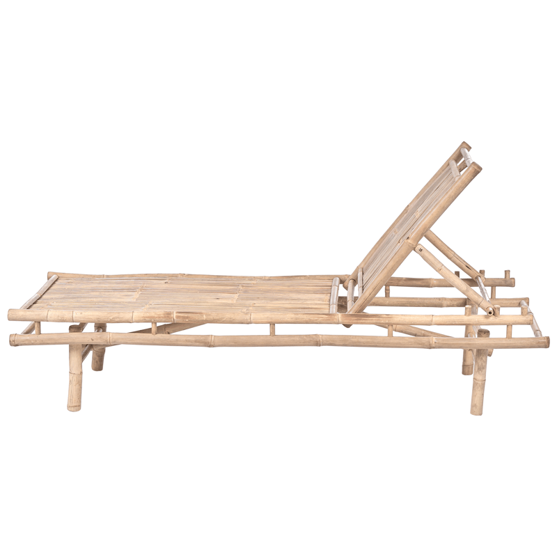 Solstol utomhus Sulmona Bambuträ - Brun - Utemöbler - Utestolar & fåtöljer - Solsängar & solvagnar