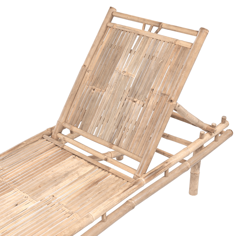 Solstol utomhus Sulmona Bambuträ - Brun - Utemöbler - Utestolar & fåtöljer - Solsängar & solvagnar