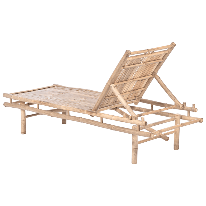Solstol utomhus Sulmona Bambuträ - Brun - Utemöbler - Utestolar & fåtöljer - Solsängar & solvagnar