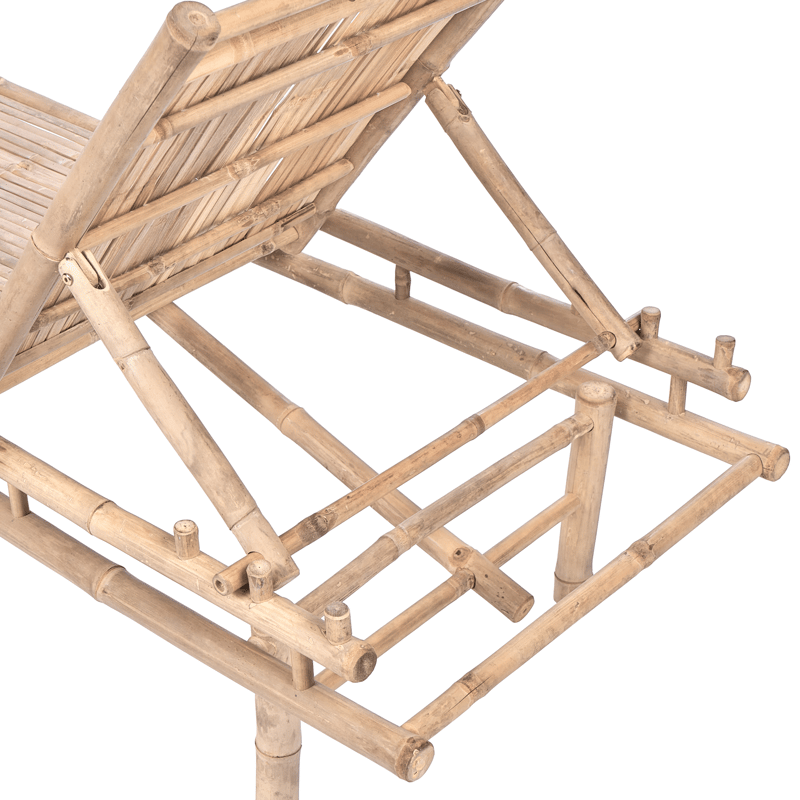 Solstol utomhus Sulmona Bambuträ - Brun - Utemöbler - Utestolar & fåtöljer - Solsängar & solvagnar