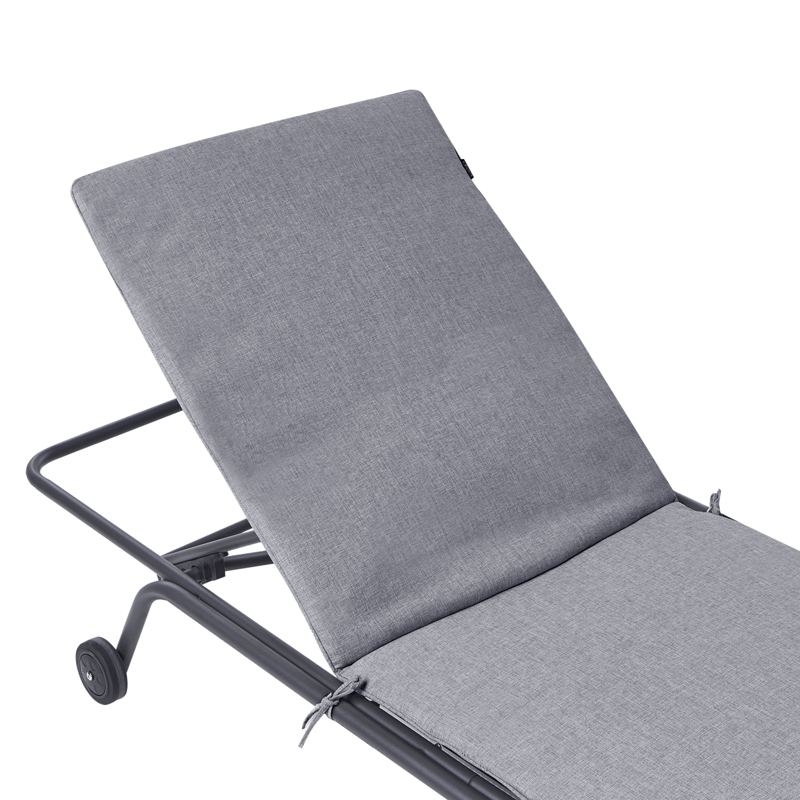 Solstol utomhus Volterra Stål - Grå - Utemöbler - Utestolar & fåtöljer - Solsängar & solvagnar