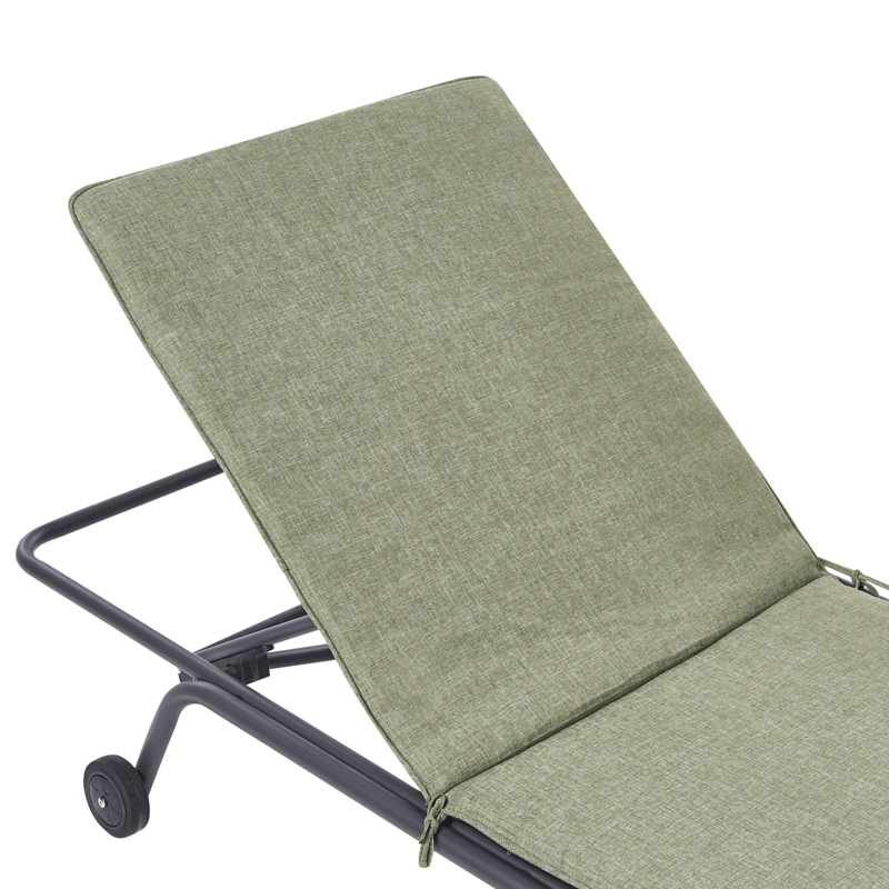 Solstol utomhus Volterra Stål - Grön/Grå - Utemöbler - Utestolar & fåtöljer - Solsängar & solvagnar