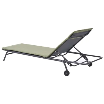 Solstol utomhus Volterra Stål - Grön/Grå - Utemöbler - Utestolar & fåtöljer - Solsängar & solvagnar