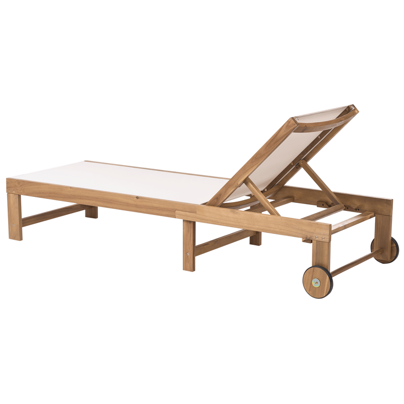 Solstol utomhus Pedesina Akaciaträ - Brun/Beige - Utemöbler - Utestolar & fåtöljer - Solsängar & solvagnar