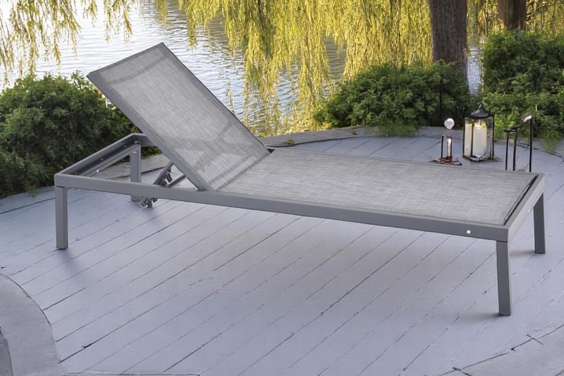 Solstol Palermo Utomhus - svart - Utemöbler - Utestolar & fåtöljer - Solstol