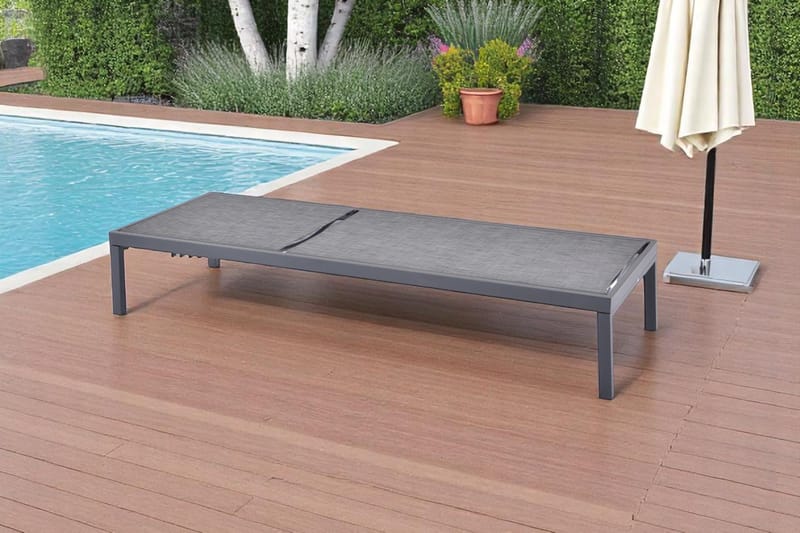 Solstol Palermo Utomhus - svart - Utemöbler - Utestolar & fåtöljer - Solstol