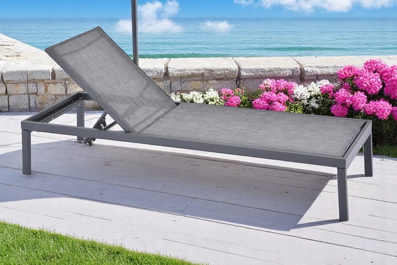 Solstol Palermo Utomhus - svart - Utemöbler - Utestolar & fåtöljer - Solstol