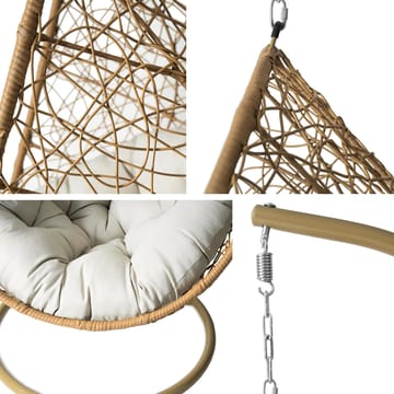 Solvero Hängstol utomhus - svart, beige - Utemöbler - Utestolar & fåtöljer - Hängstol
