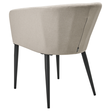 Stol utomhus Curgos - Beige/Svart - Utemöbler - Utestolar & fåtöljer - Utefåtöljer & loungefåtöljer