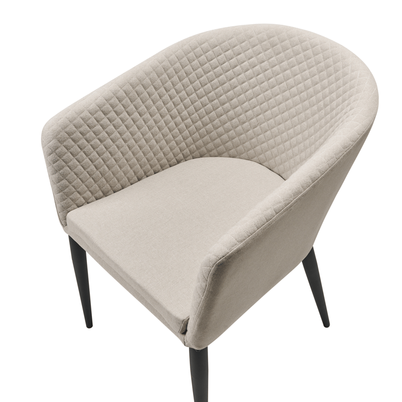 Stol utomhus Curgos - Beige/Svart - Utemöbler - Utestolar & fåtöljer - Utefåtöljer & loungefåtöljer