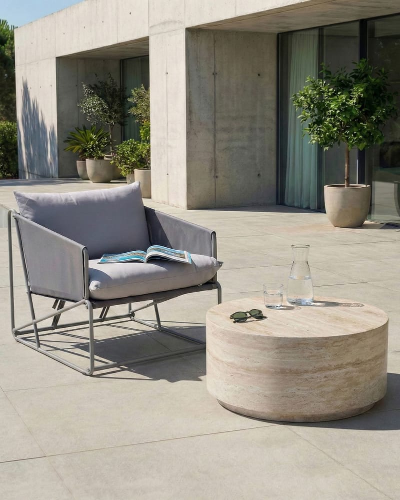 Stol utomhus med Dyna Ponte - Grå - Utemöbler - Utestolar & fåtöljer - Utefåtöljer & loungefåtöljer