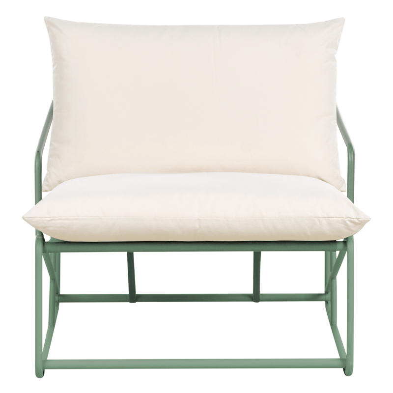 Stol utomhus med Dyna Ponte - Grön/Beige - Utemöbler - Utestolar & fåtöljer - Utefåtöljer & loungefåtöljer
