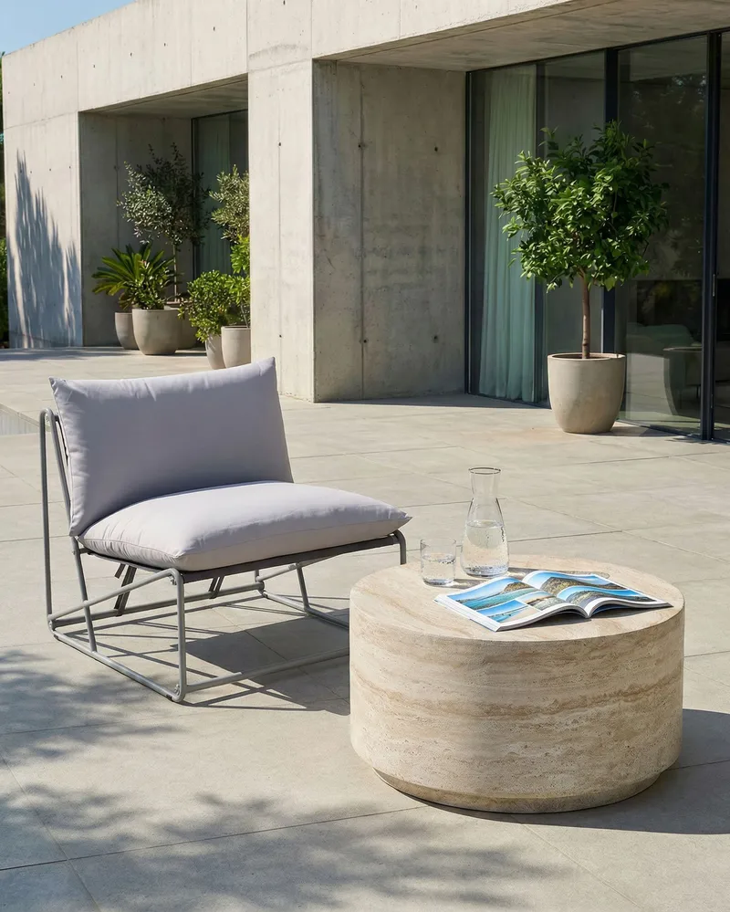 Stol utomhus med Dyna Pico Stål - Grå - Utemöbler - Utestolar & fåtöljer - Utefåtöljer & loungefåtöljer