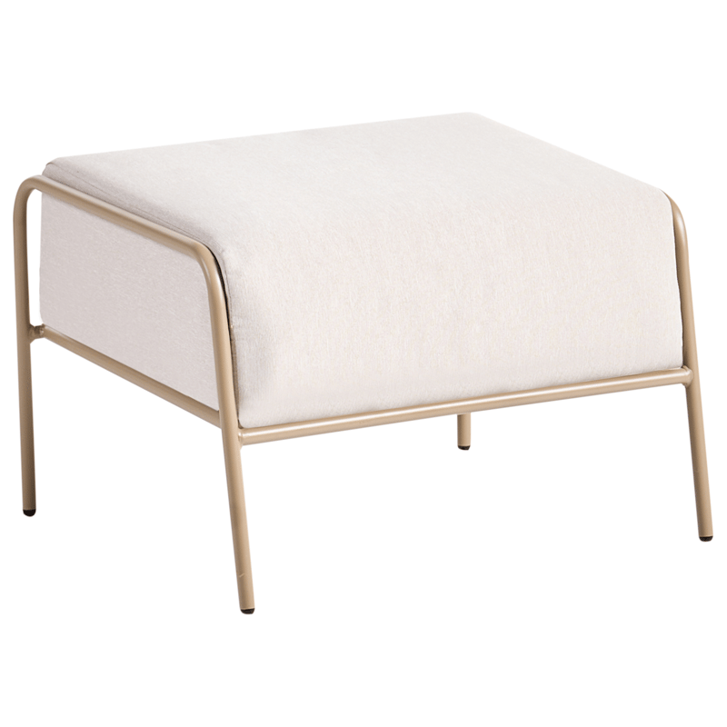 Stol utomhus Nimis med Fotpall - Beige - Utemöbler - Utestolar & fåtöljer - Utefåtöljer & loungefåtöljer