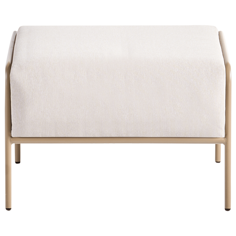 Stol utomhus Nimis med Fotpall - Beige - Utemöbler - Utestolar & fåtöljer - Utefåtöljer & loungefåtöljer