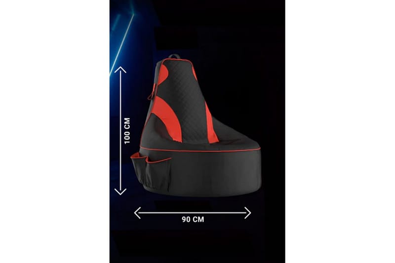 Sufian Sittsäck Utomhus 90 cm - Red/Svart - Utemöbler - Utestolar & fåtöljer - Sittsäckar