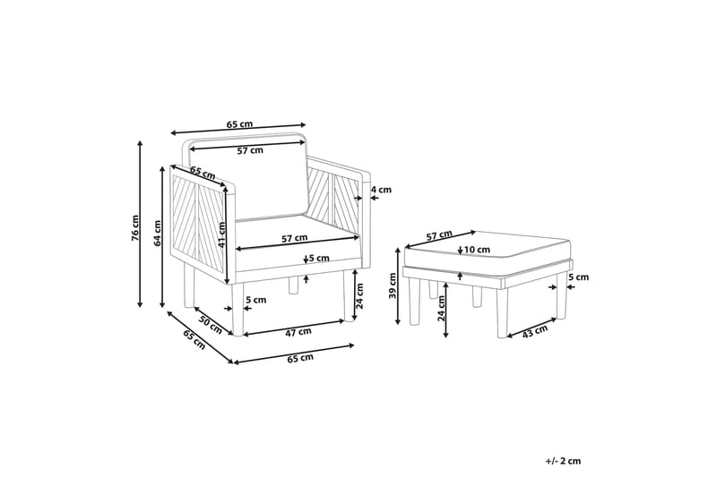 Taviano Utefåtölj - Ljusbrun/Beige - Utemöbler - Utestolar & fåtöljer - Utefåtöljer & loungefåtöljer
