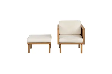 Taviano Utefåtölj - Ljusbrun/Beige - Utemöbler - Utestolar & fåtöljer - Utefåtöljer & loungefåtöljer