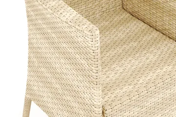 Thor Utefåtölj – Loungefåtölj Utemöbler i Konstrotting - Beige - Utemöbler - Utestolar & fåtöljer - Utefåtöljer & loungefåtöljer