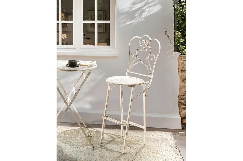 Trädgårdsbarstolar set om 2 Trieste - Utemöbler - Utestolar & fåtöljer - Barstol utomhus