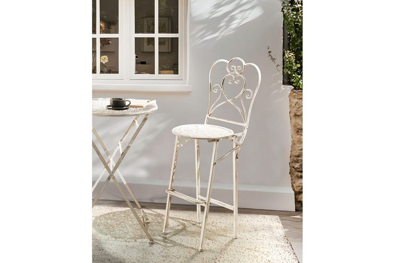 Trädgårdsbarstolar set om 2 Trieste - Utemöbler - Utestolar & fåtöljer - Barstol utomhus