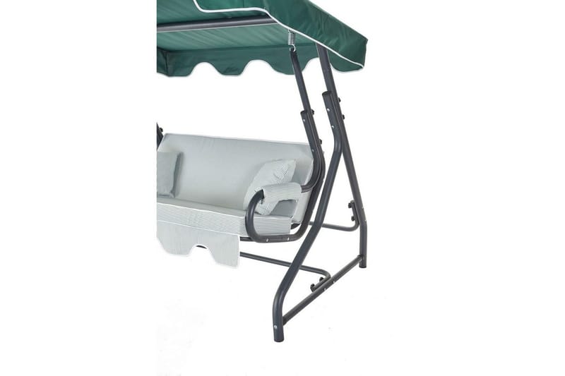 Trädgårdsdubbelgunga Laziuki (170 x 165 x 110 cm) Ljusgrågrön - Ljusgrågrön - Utemöbler - Utestolar & fåtöljer - Hängstol