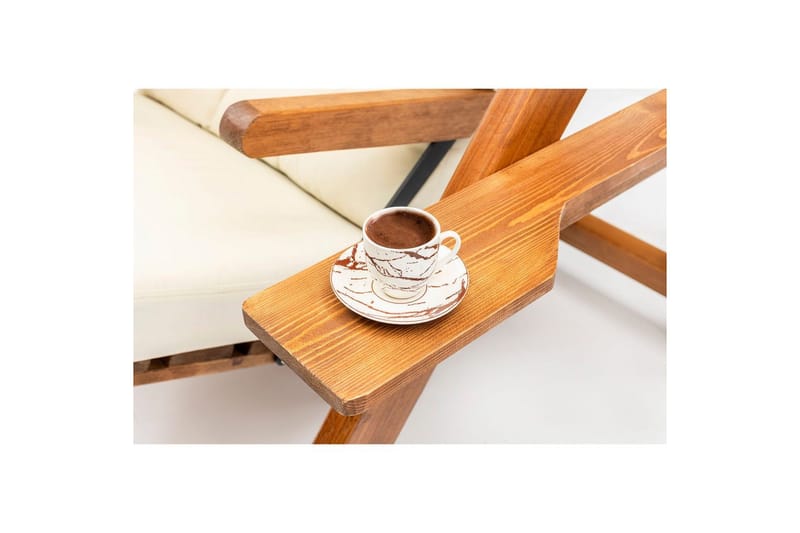 Trädgårdssingelgunga Limca Gunga Grädde - Grädde - Utemöbler - Utestolar & fåtöljer - Hängstol