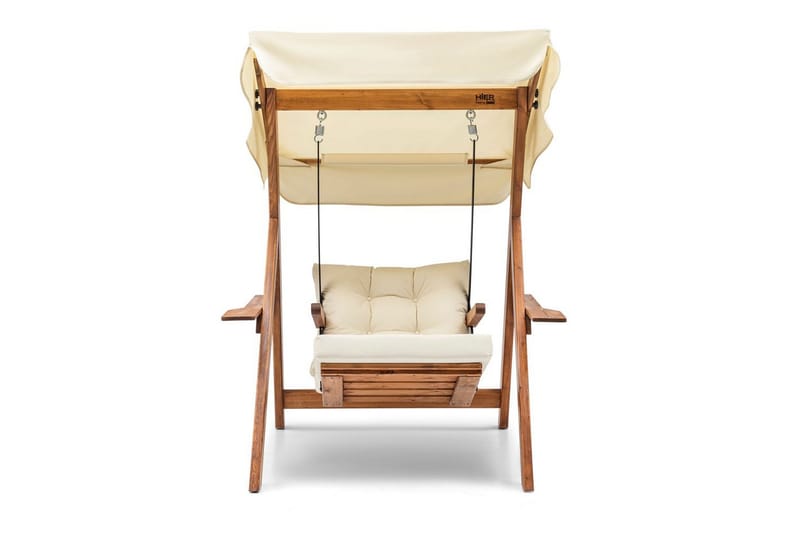 Trädgårdssingelgunga Limca Gunga Grädde - Grädde - Utemöbler - Utestolar & fåtöljer - Hängstol