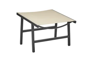 Trädgårdsstol Marceddi - Beige, svart - Utemöbler - Utestolar & fåtöljer - Utefåtöljer & loungefåtöljer